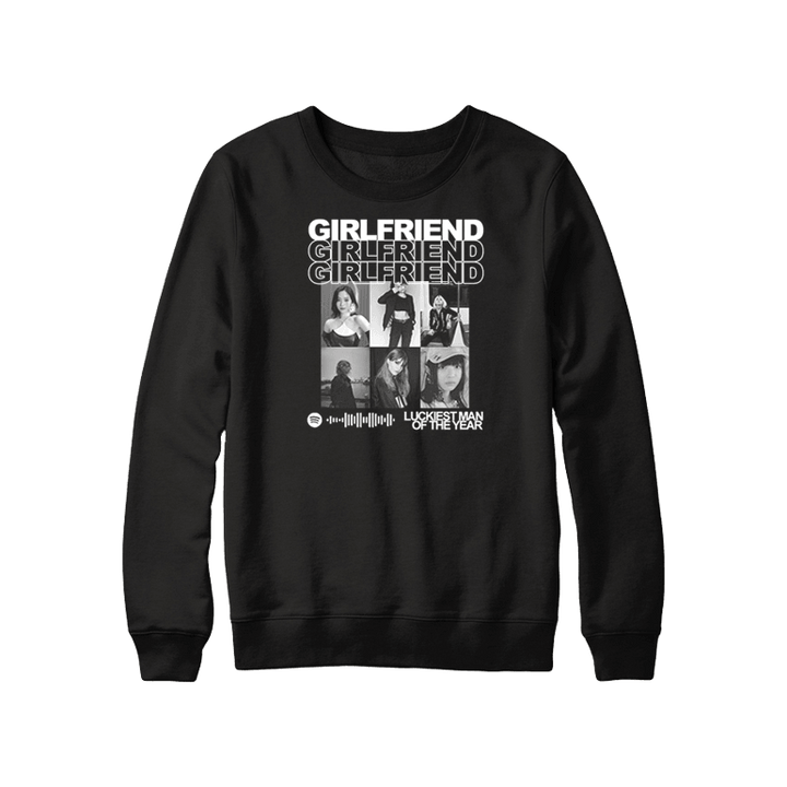 Bluza bez kaptura na dzień chłopaka - "Girlfriend" - Mejkmi - Personalizowane Prezenty Dla Twoich Bliskich!